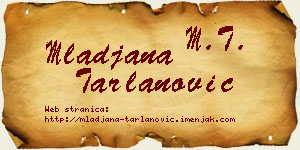 Mlađana Tarlanović vizit kartica
